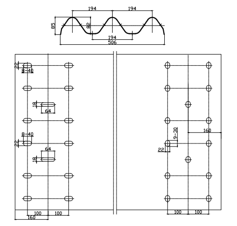 Two/Three Wave Guard Rail Roll forming machine