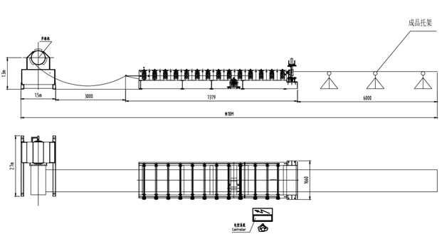 Door shutter roll forming machine