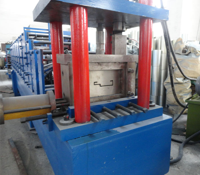 Steel door frame making machine