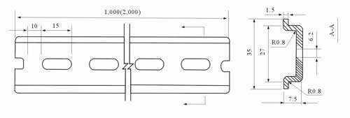 Din rail roll forming machine