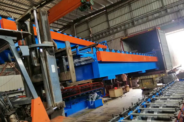 Floor plate steel plate roll forming machine export