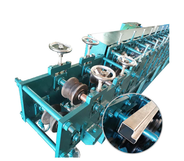 Stainless steel door frame tube roll forming machine