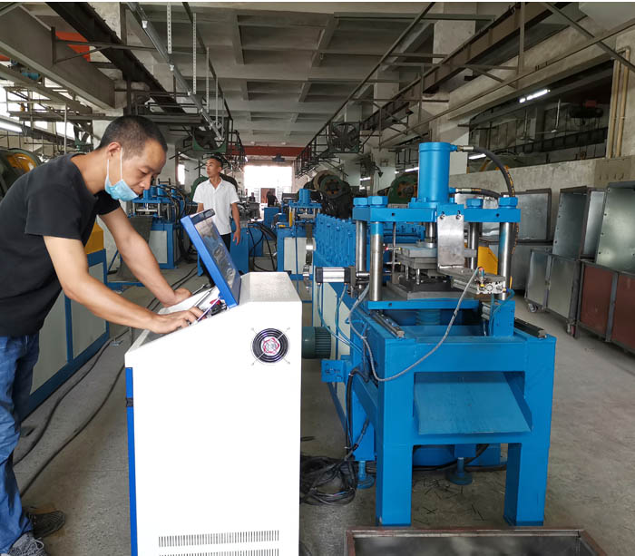 Steel roll forming machine for multimedia wall box panel