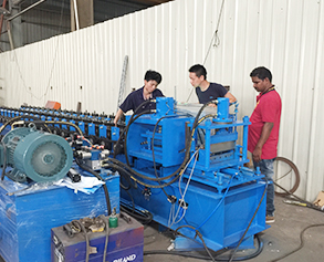 Power distribution box roll forming machine is ready to India