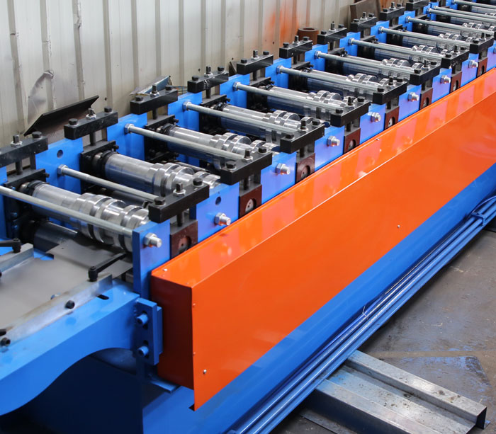 Electrical cabinet enclosure roll forming machine
