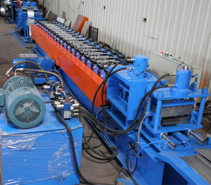 Electrical cabinet enclosure roll forming machine