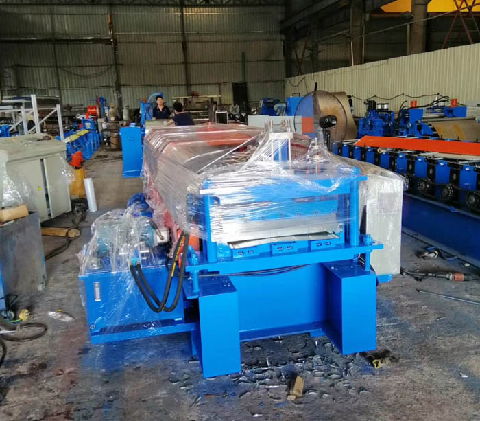 Galvanized steel sheet reinforced truss floor slab roll forming machine for girder slab decking floor panel