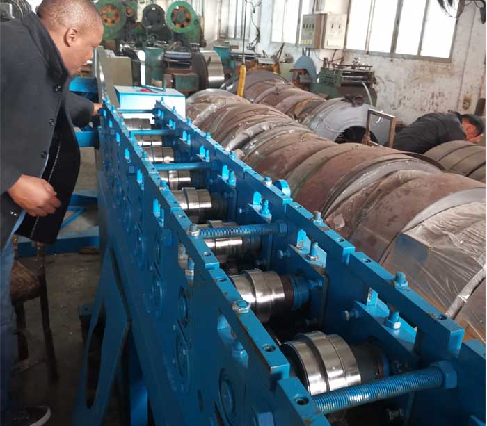 Switch rack rail production line