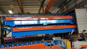 Floor plate steel plate roll forming machine export