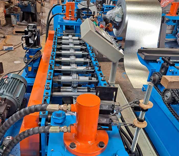 Slotted Din Rail Channel Roll Forming Machine For Sale