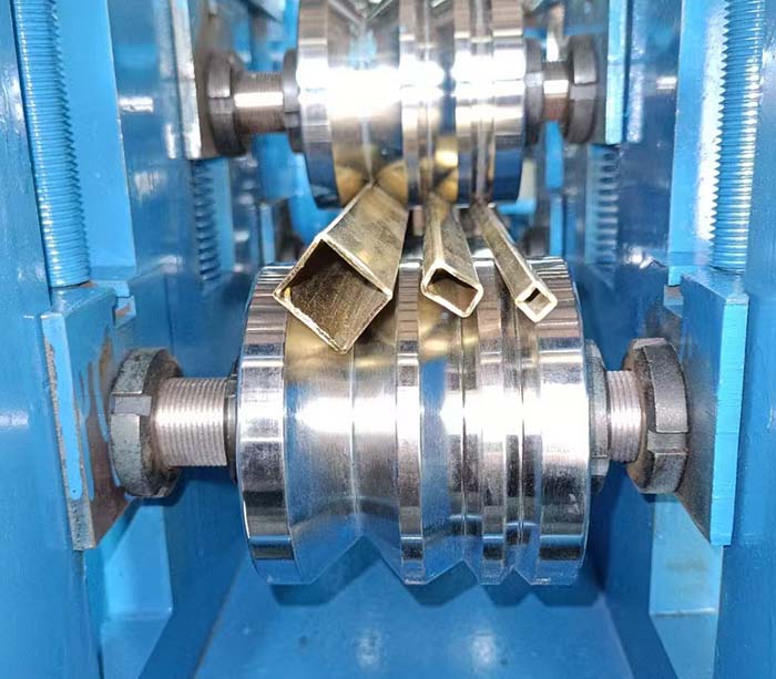 Mini Copper Tube Round Forming Square Machine